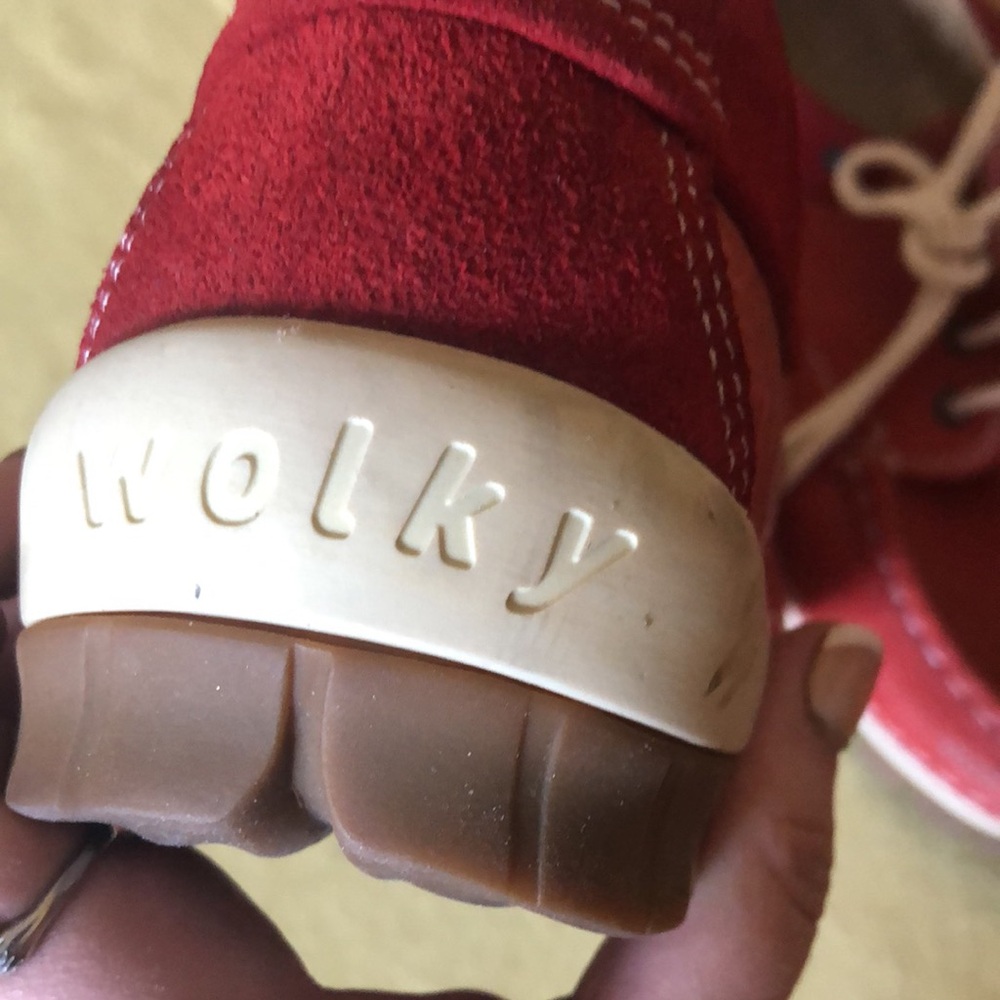 Wolky red boat style shoes - Picture 6 of 9